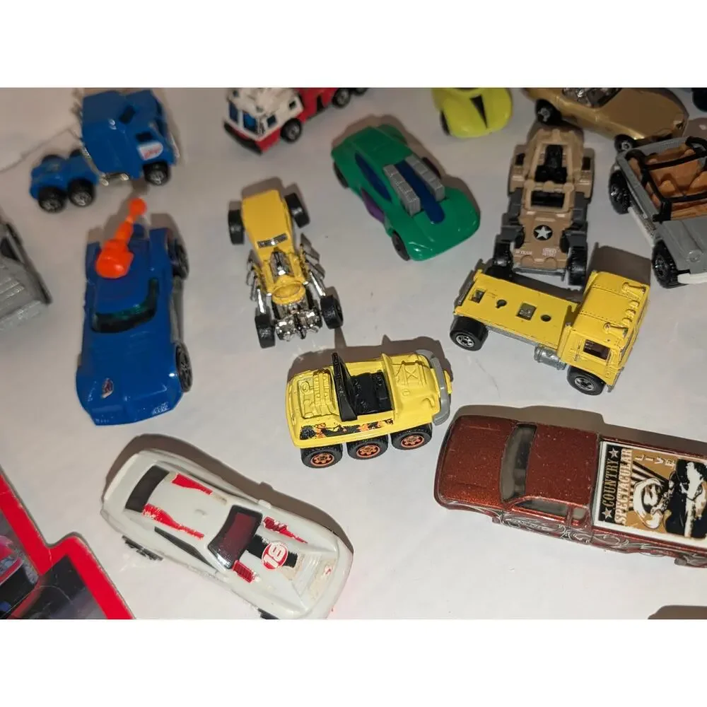 Mixed Lot 25 Vintage Diecast Cars Matchbox Hot wheel Vehicles Trucks NASCAR 2000